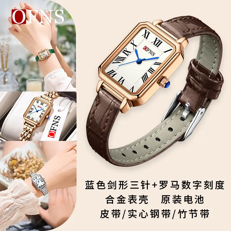 Oufani Rose Gold Women's Quartz Watch with Roman Numeral Dial - Image 10