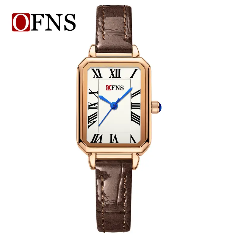 Oufani Rose Gold Women's Quartz Watch with Roman Numeral Dial - Image 7