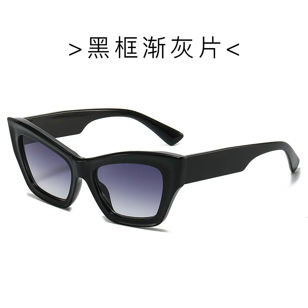 Black Frame White Case Sunglasses for Men Women