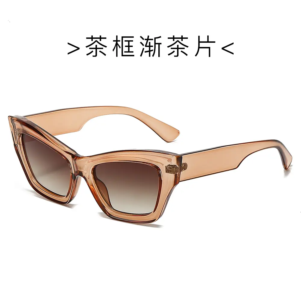 Black Frame White Case Sunglasses for Men Women - Image 4