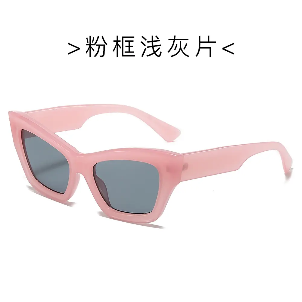 Black Frame White Case Sunglasses for Men Women - Image 5