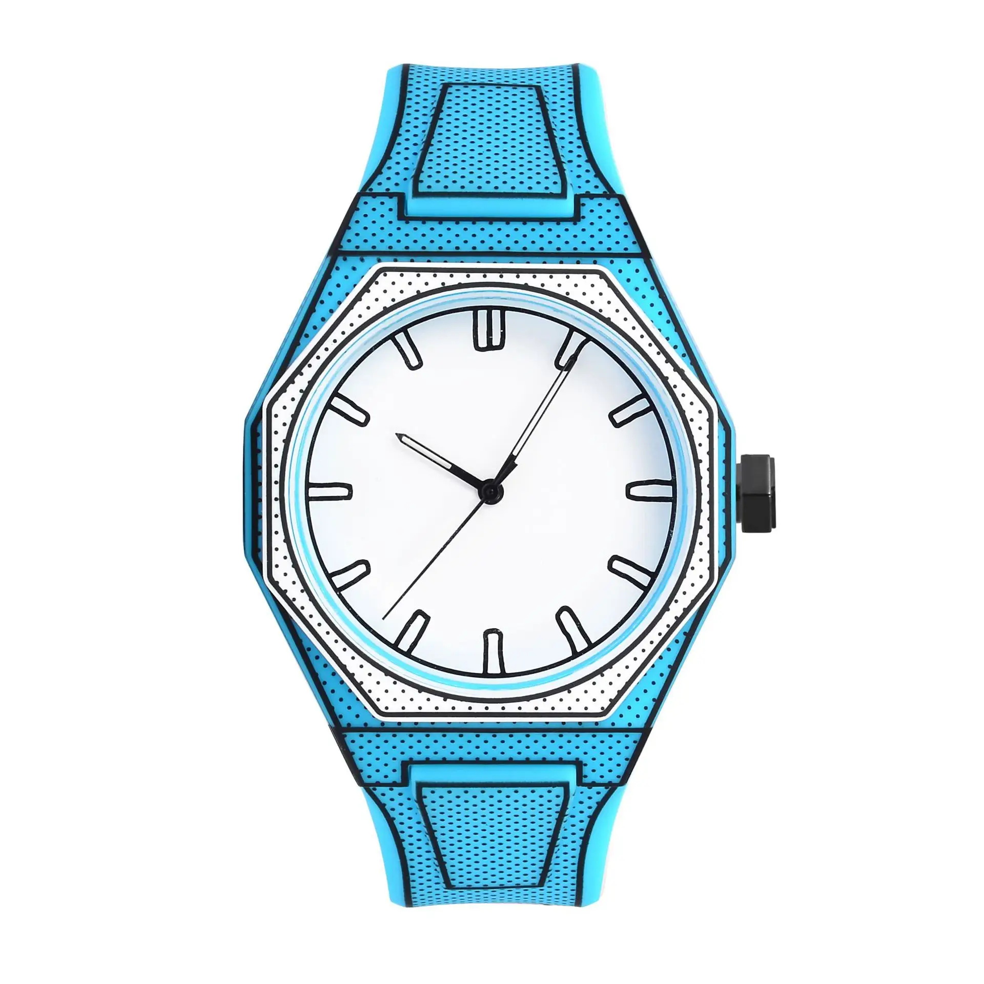 Orange Cartoon Student Watch with Large Dial - Image 8