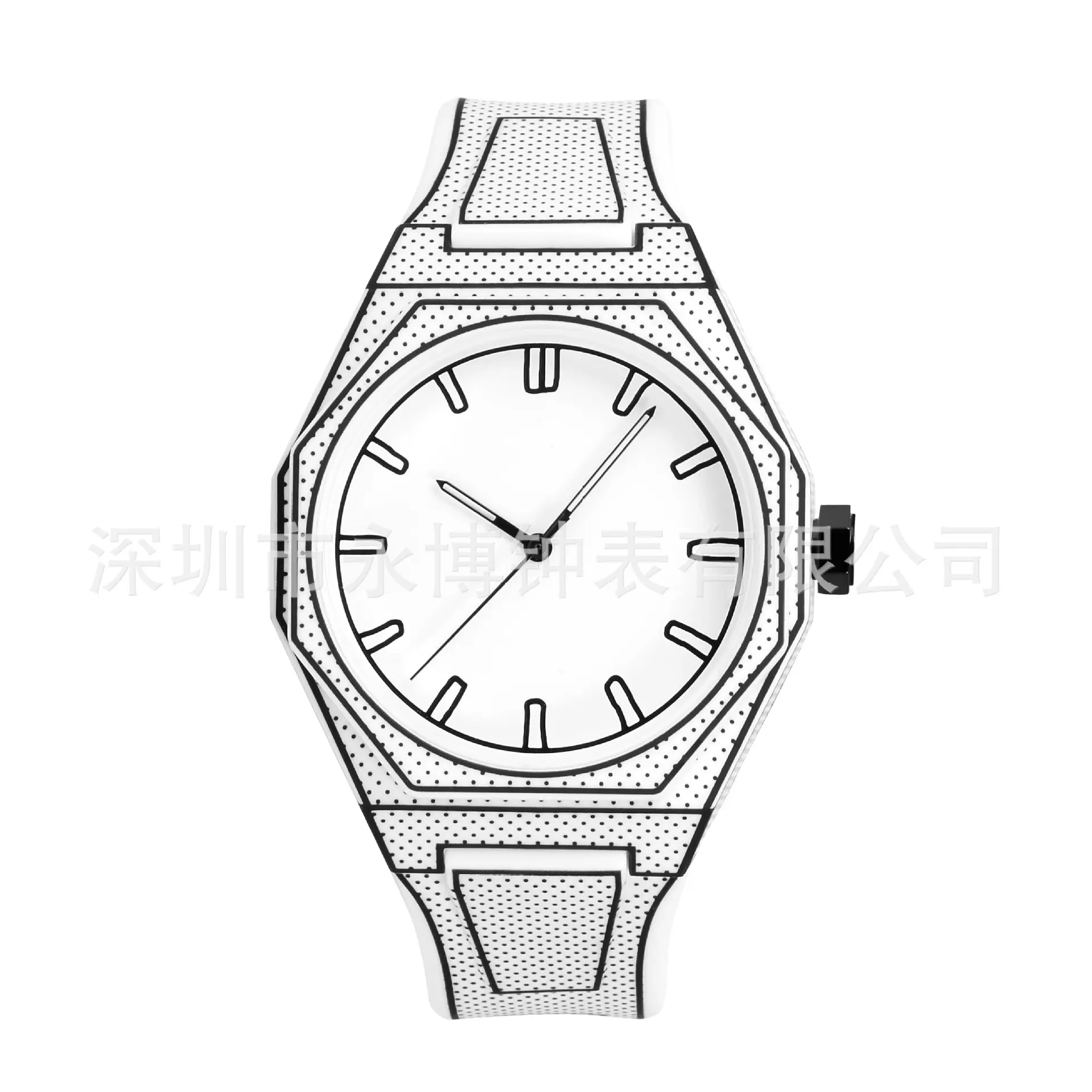 Orange Cartoon Student Watch with Large Dial — feature 5