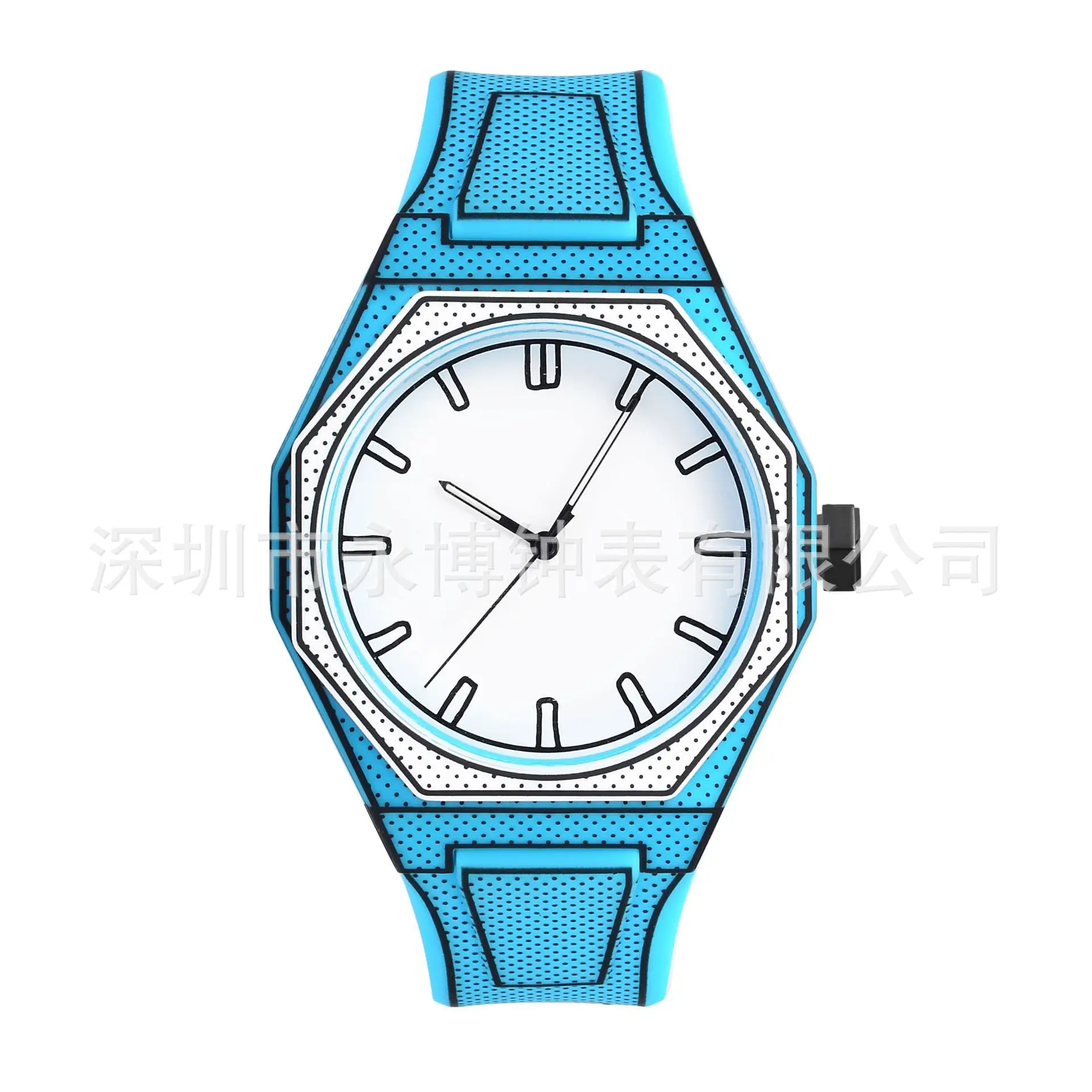 Orange Cartoon Student Watch with Large Dial - Image 4