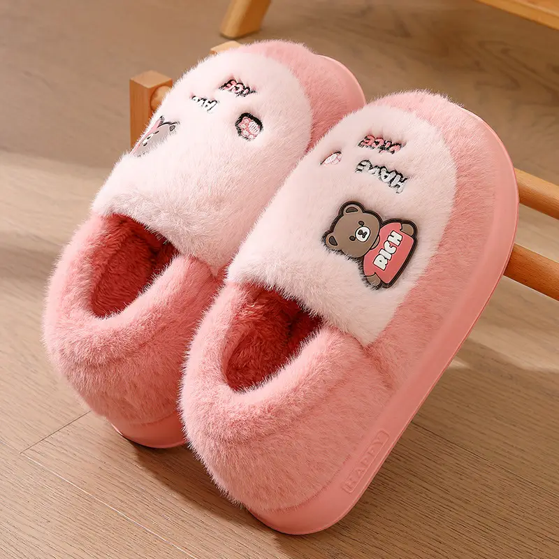 Stomp Feeling Cotton Slippers Men's Thick Bottom Household Winter Indoor Fashionable Warm Household Men's Wool Slippers for Wearing in Winter - Image 8