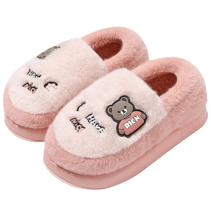 Stomp Feeling Cotton Slippers Men's Thick Bottom Household Winter Indoor Fashionable Warm Household Men's Wool Slippers for Wearing in Winter - Image 9