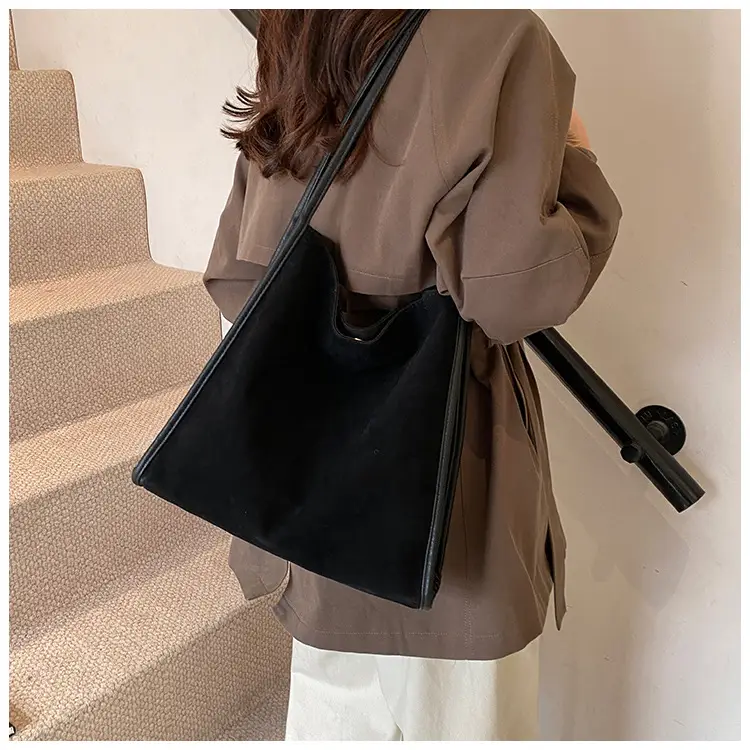 Women Retro Maroon Shoulder Bag Autumn Winter Commuter Tote — feature 25