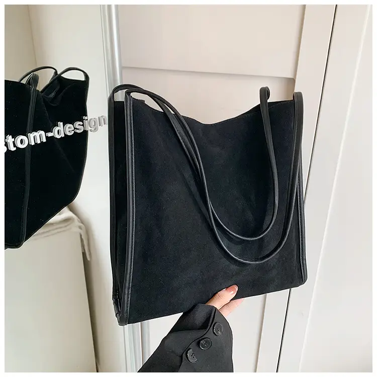 Women Retro Maroon Shoulder Bag Autumn Winter Commuter Tote — feature 32