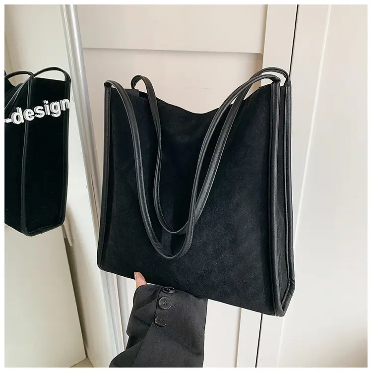 Women Retro Maroon Shoulder Bag Autumn Winter Commuter Tote — feature 33