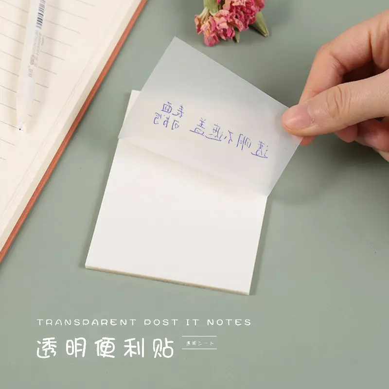 Transparent and convenient stickers can be handwritten with sticky and tearable notes. High-value students can use them to take notes and draw key points.