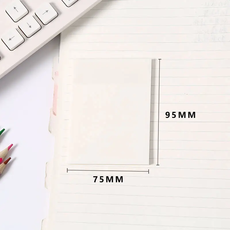 Transparent and convenient stickers can be handwritten with sticky and tearable notes. High-value students can use them to take notes and draw key points.