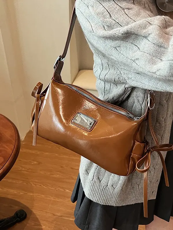Women Crossbody Bag Black Leather 2026 New Model