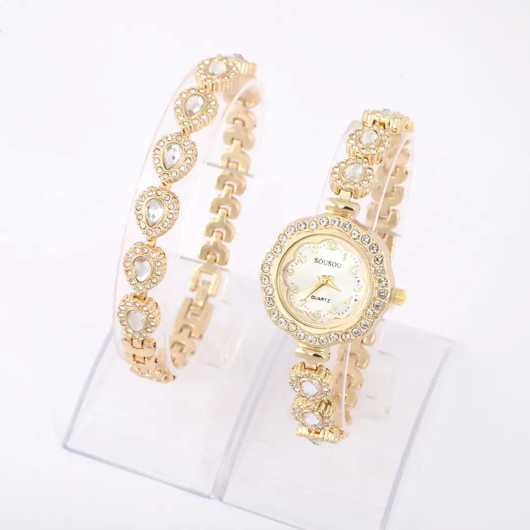 High-End, Exquisite, Simple, Fashionable, Niche, Light Luxury, Round Dial, Flower-Shaped Outline Women's Quartz Watch — feature 6