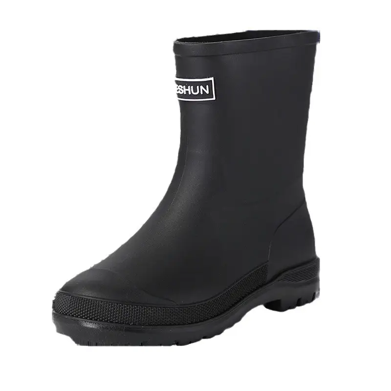 School Style Rain Shoes Women's Fashionable Outer Wear Non-slip Rain Boots Camping Fishing Waterproof Glue Shoes Cover fleece-lined Water Shoes for Women - Image 15