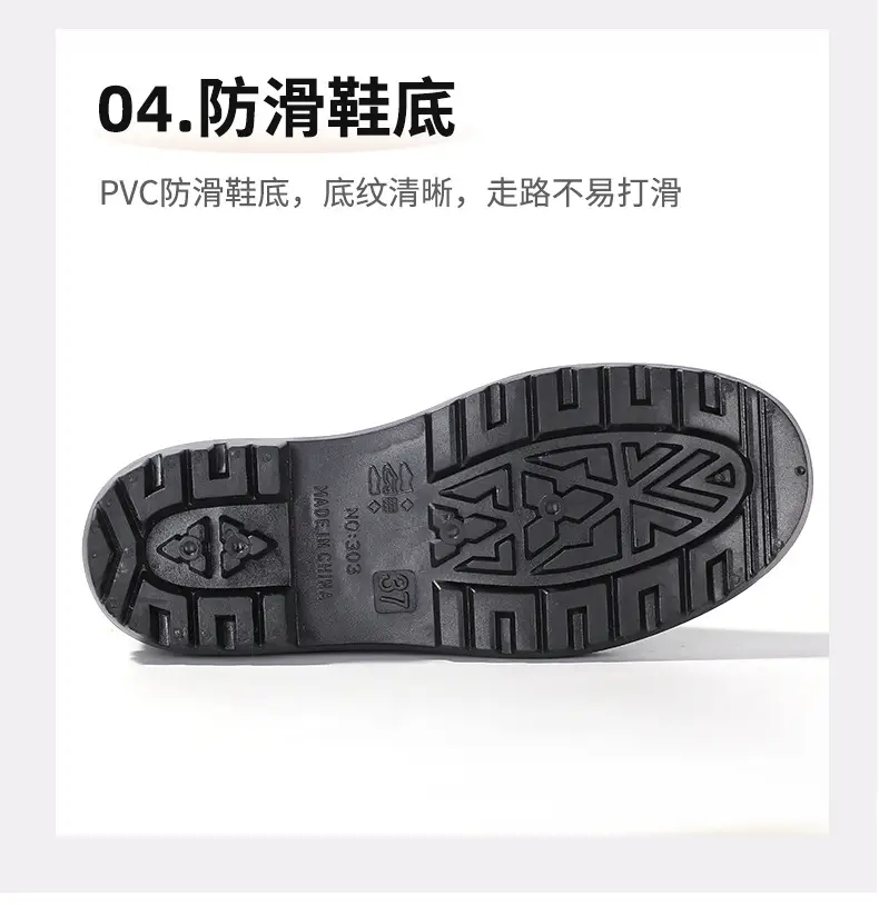 School Style Rain Shoes Women's Fashionable Outer Wear Non-slip Rain Boots Camping Fishing Waterproof Glue Shoes Cover fleece-lined Water Shoes for Women — feature 9
