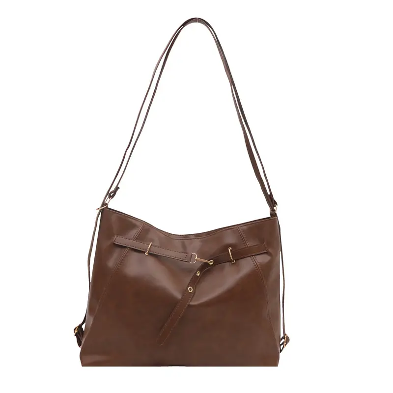 Women's Multi-Functional Crossbody Bag Brown Black Large Capacity