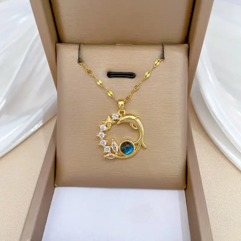 Luxury Dolphin Star Necklace for Women — feature 3