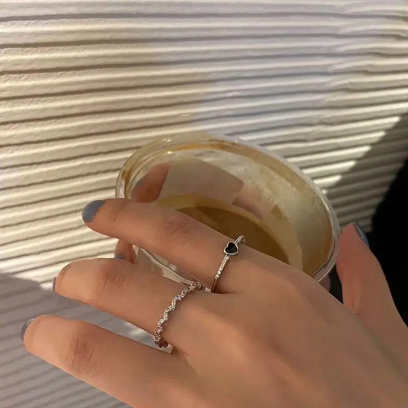 Korean Style Light Luxury Cold Open Adjustable Finger Ring — feature 3