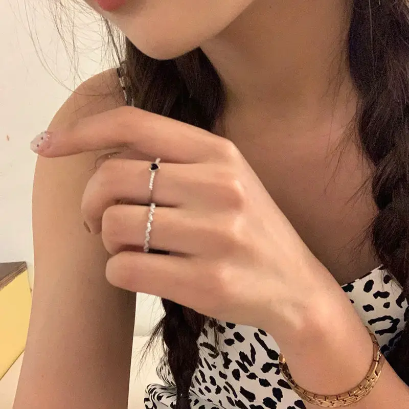 Korean Style Light Luxury Cold Open Adjustable Finger Ring — feature 4