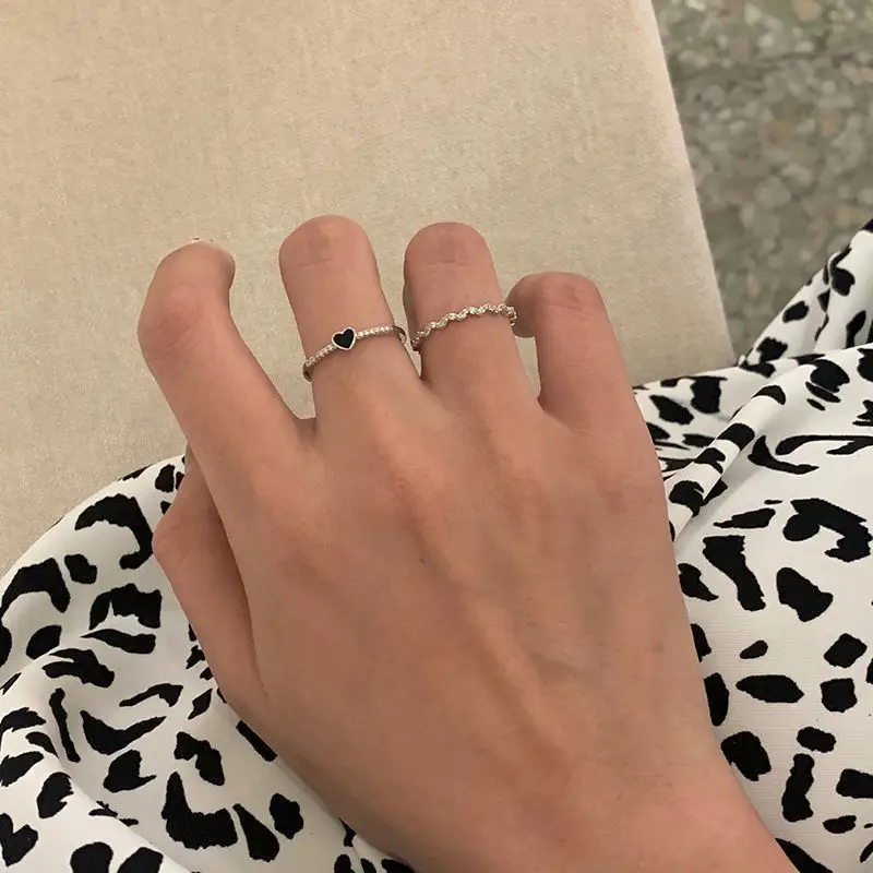 Korean Style Light Luxury Cold Open Adjustable Finger Ring — feature 6