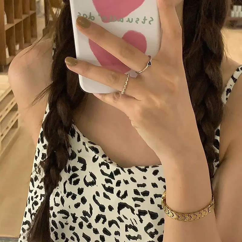 Korean Style Light Luxury Cold Open Adjustable Finger Ring — feature 7