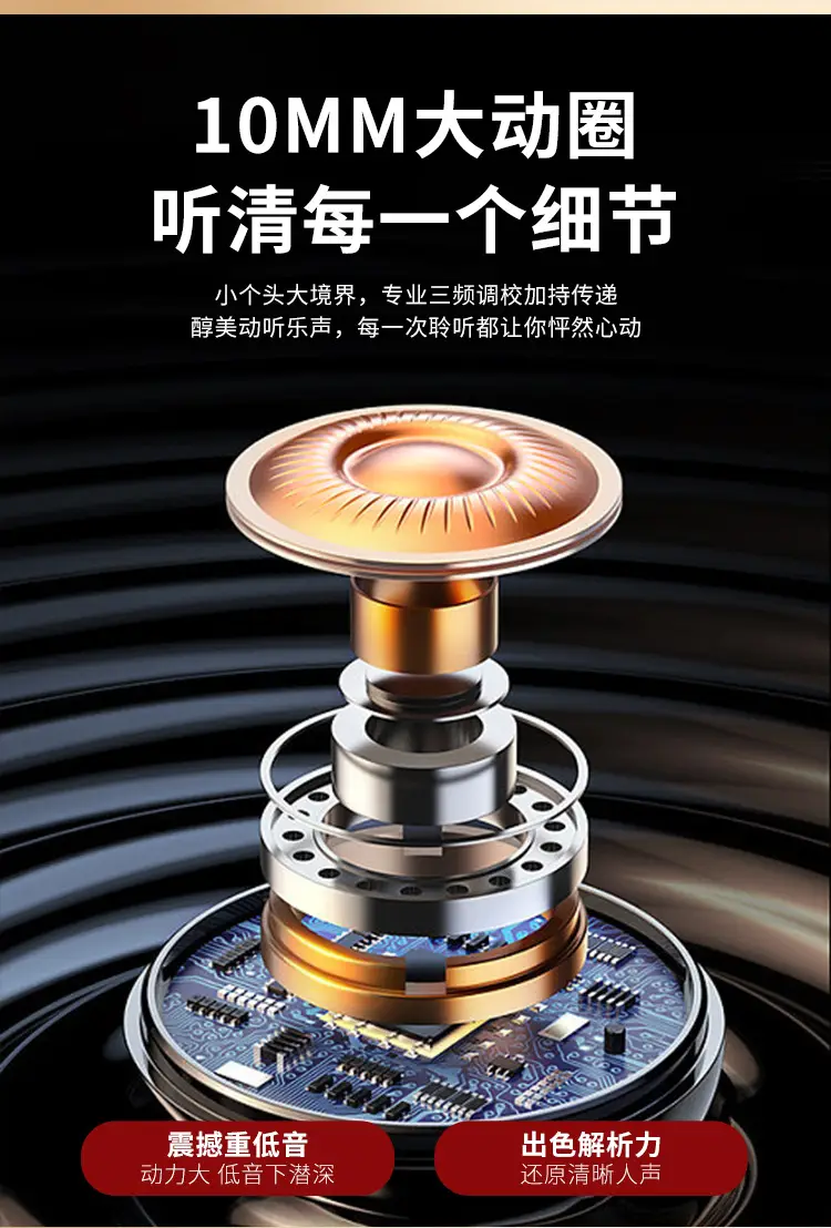 Non-In-Ear Wired Earphones Digital Earphones Typec High-Quality Desktop Earphones Round Hole Extra Long Extension Cord — feature 2