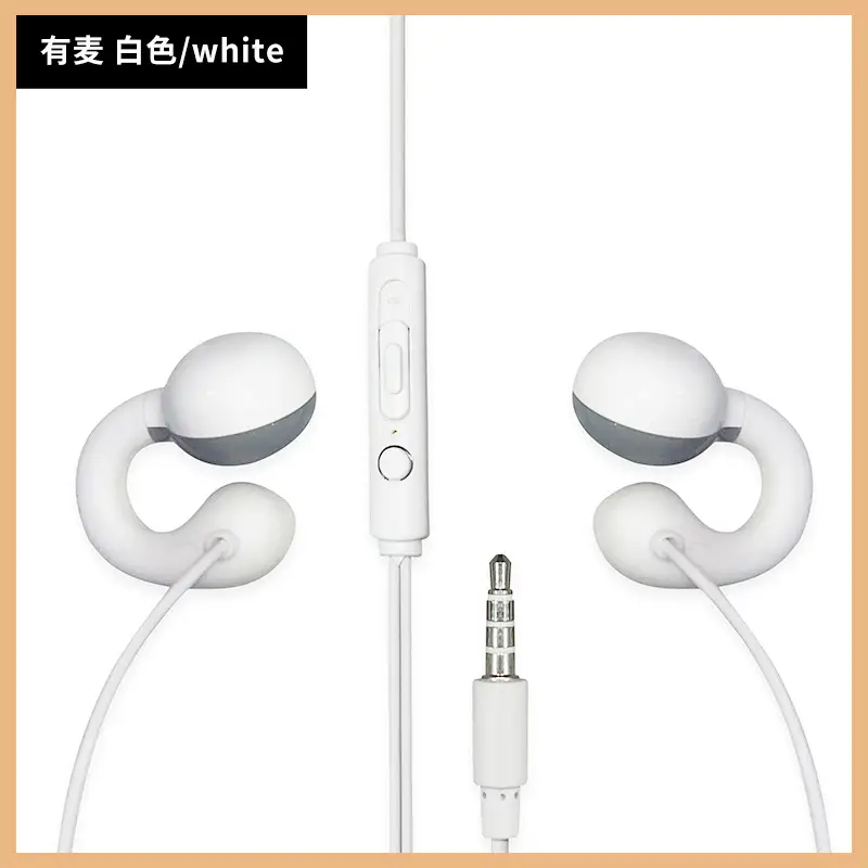 Non-In-Ear Wired Earphones Digital Earphones Typec High-Quality Desktop Earphones Round Hole Extra Long Extension Cord