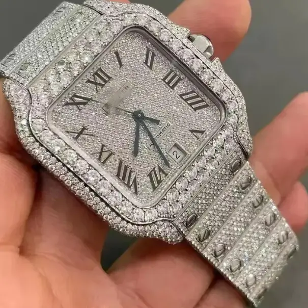 Kajia Men's and Women's Alloy Quartz Watch with Diamonds and Full Diamonds Women's Business Fashion Watch Slightly Waterproof Watch — feature 1