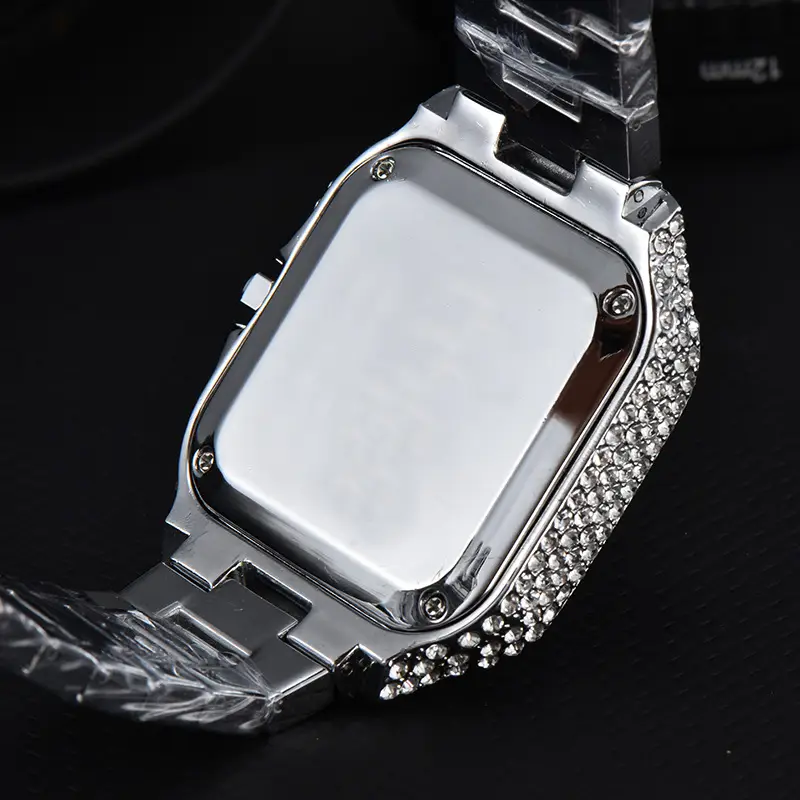 Kajia Men's and Women's Alloy Quartz Watch with Diamonds and Full Diamonds Women's Business Fashion Watch Slightly Waterproof Watch — feature 12
