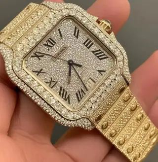 Kajia Men's and Women's Alloy Quartz Watch with Diamonds and Full Diamonds Women's Business Fashion Watch Slightly Waterproof Watch — feature 3