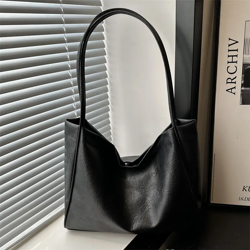 Black Korean Style Women's Tote Bag 2024 - Image 5