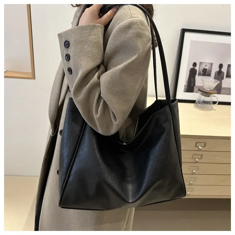 Black Korean Style Women's Tote Bag 2024 — feature 20