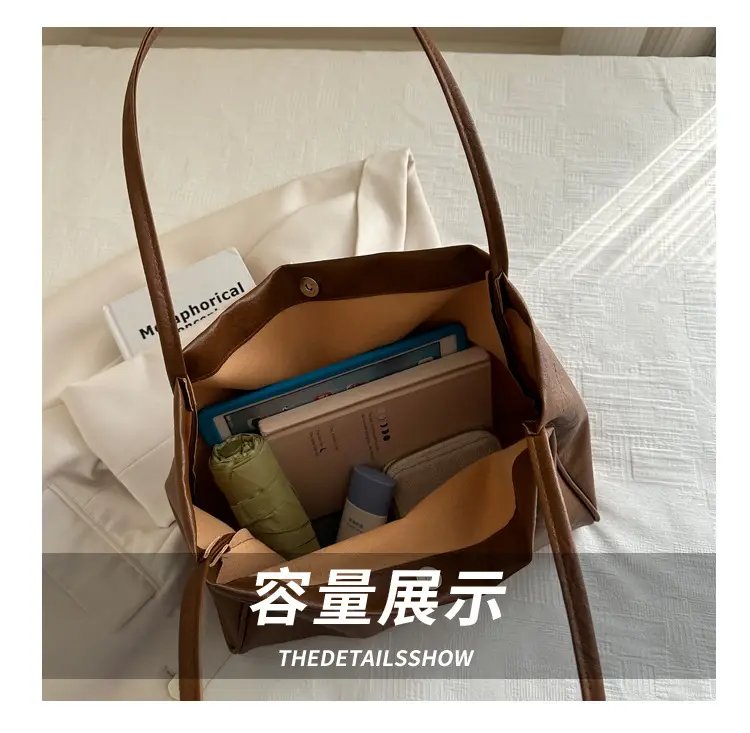 Black Korean Style Women's Tote Bag 2024 — feature 6