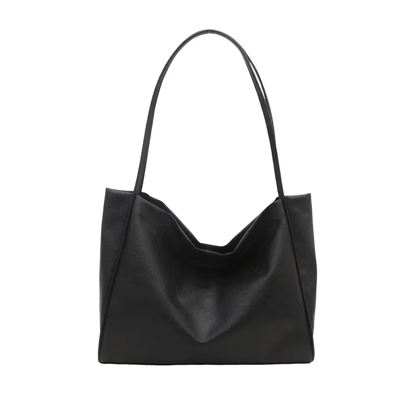 Black Korean Style Women's Tote Bag 2024 - Image 2