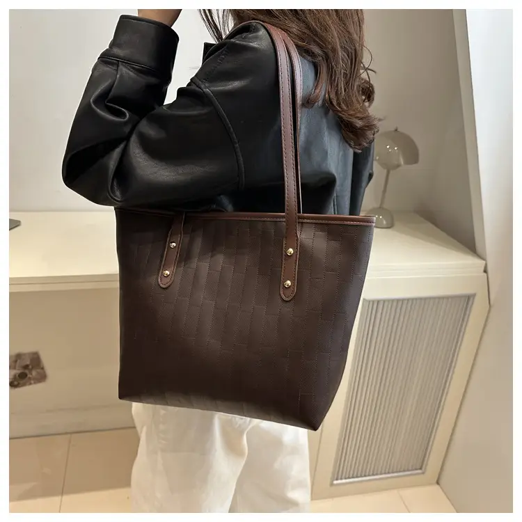 Vintage Brown Large Capacity Women's Tote Bag — feature 12