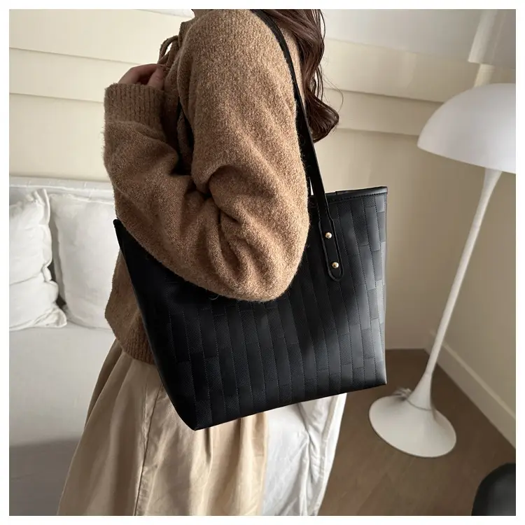 Vintage Brown Large Capacity Women's Tote Bag — feature 17