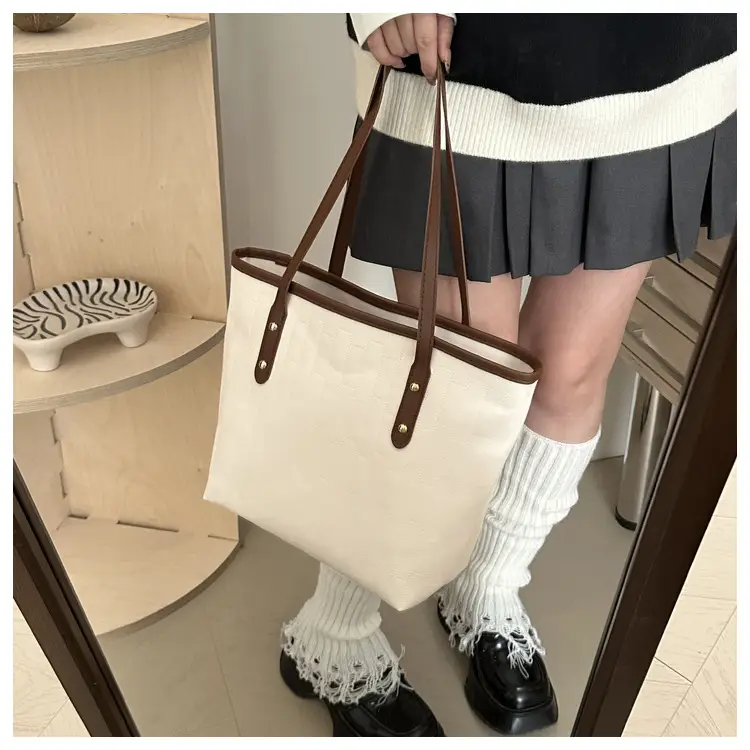 Vintage Brown Large Capacity Women's Tote Bag — feature 19