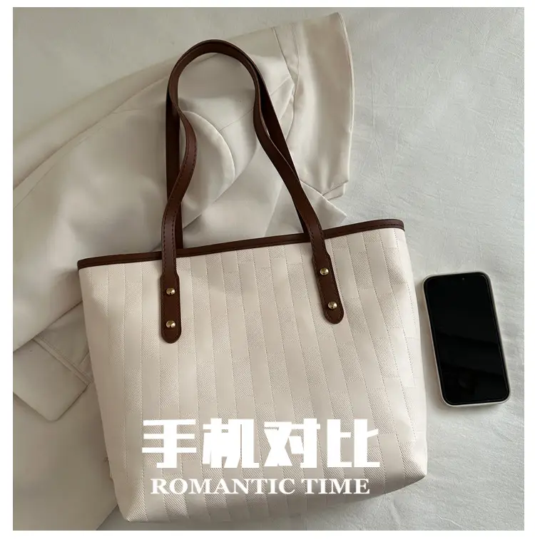 Vintage Brown Large Capacity Women's Tote Bag — feature 5