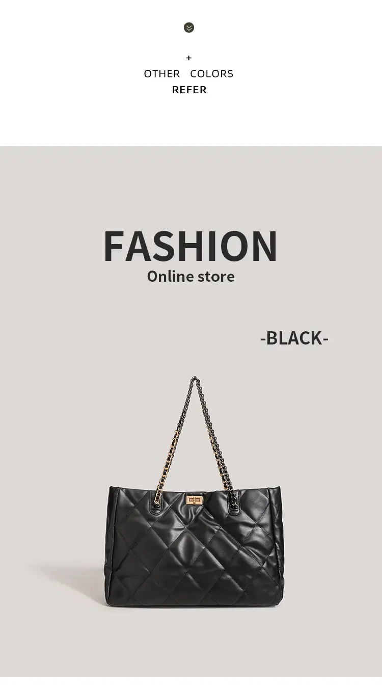 Black Quilted Chain Handbag for Women 2026 — feature 14