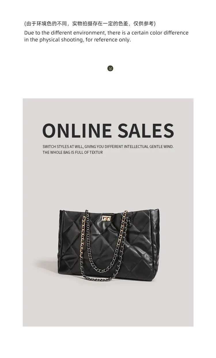 Black Quilted Chain Handbag for Women 2026 — feature 15