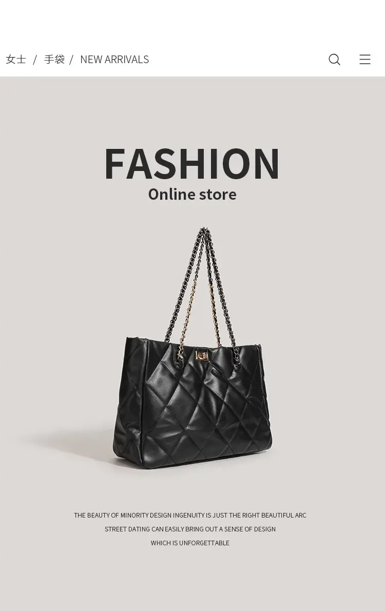 Black Quilted Chain Handbag for Women 2026 — feature 9