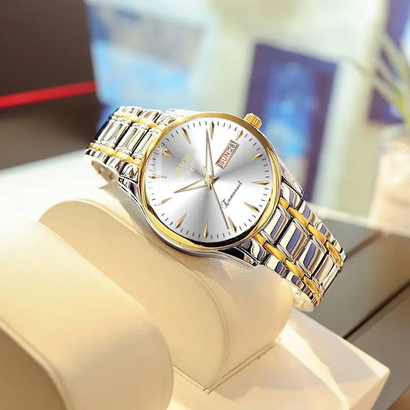 Business Men's Waterproof Quartz Watch with Luminous Calendar - Image 9