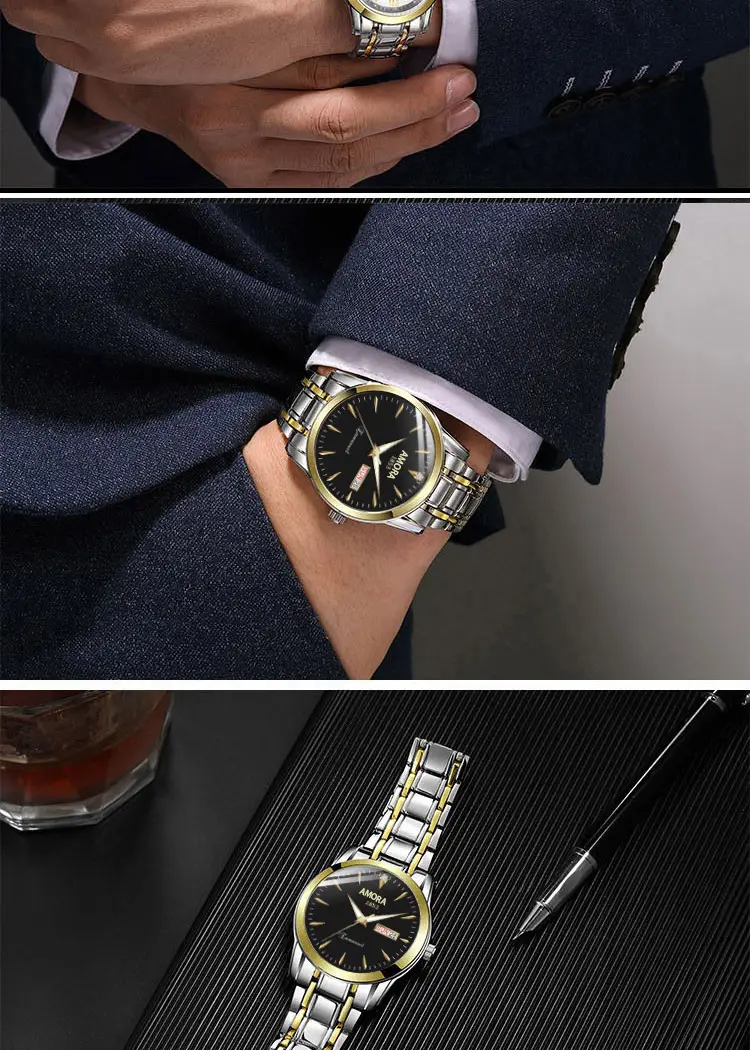 Business Men's Waterproof Quartz Watch with Luminous Calendar — feature 13