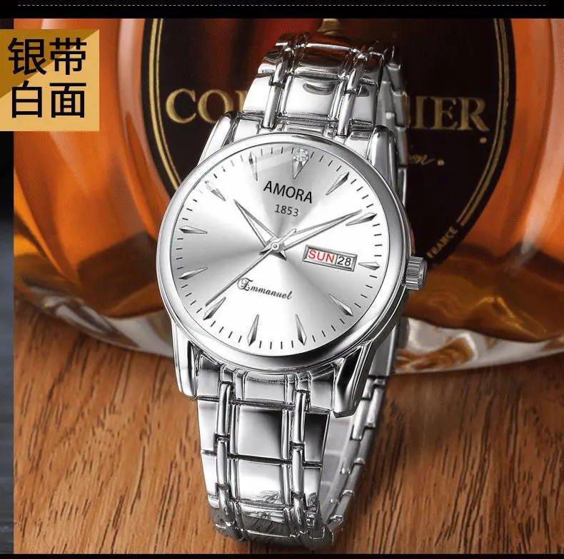Business Men's Waterproof Quartz Watch with Luminous Calendar - Image 2