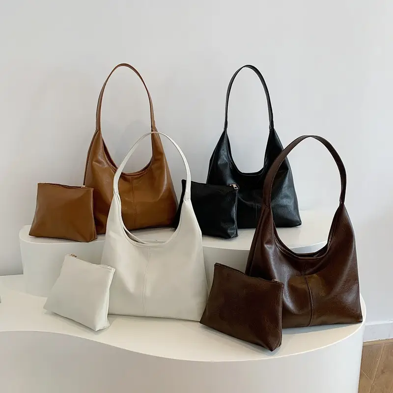 Large Capacity Soft Leather Tote Bag for Women - Image 6