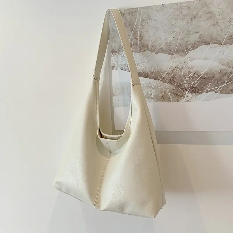 Large Capacity Soft Leather Tote Bag for Women - Image 2