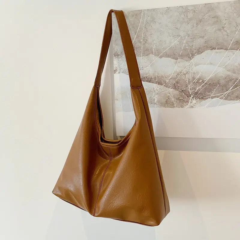 Large Capacity Soft Leather Tote Bag for Women - Image 3
