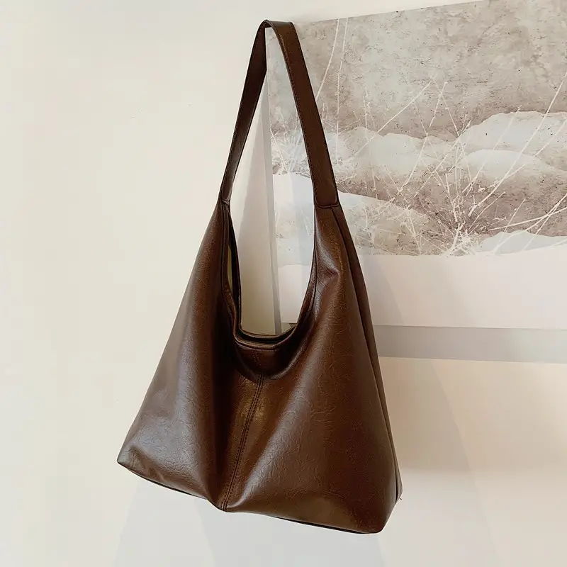 Large Capacity Soft Leather Tote Bag for Women - Image 4