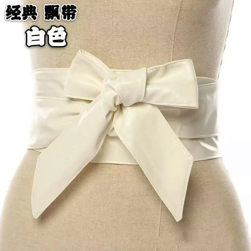 Black Bow Ribbon Waist Belt Decorative Belt — feature 50