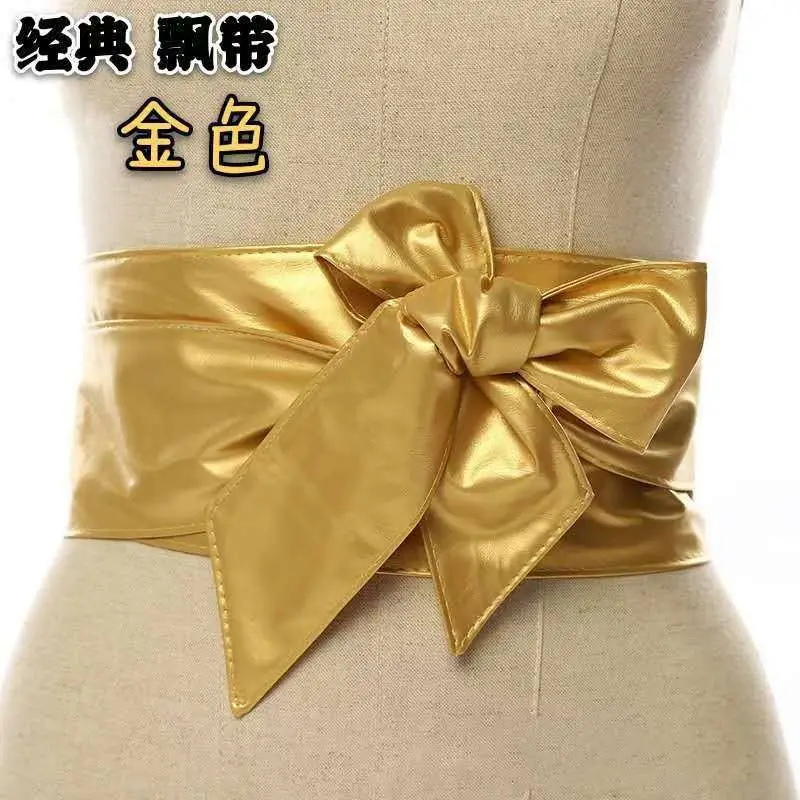 Black Bow Ribbon Waist Belt Decorative Belt — feature 51
